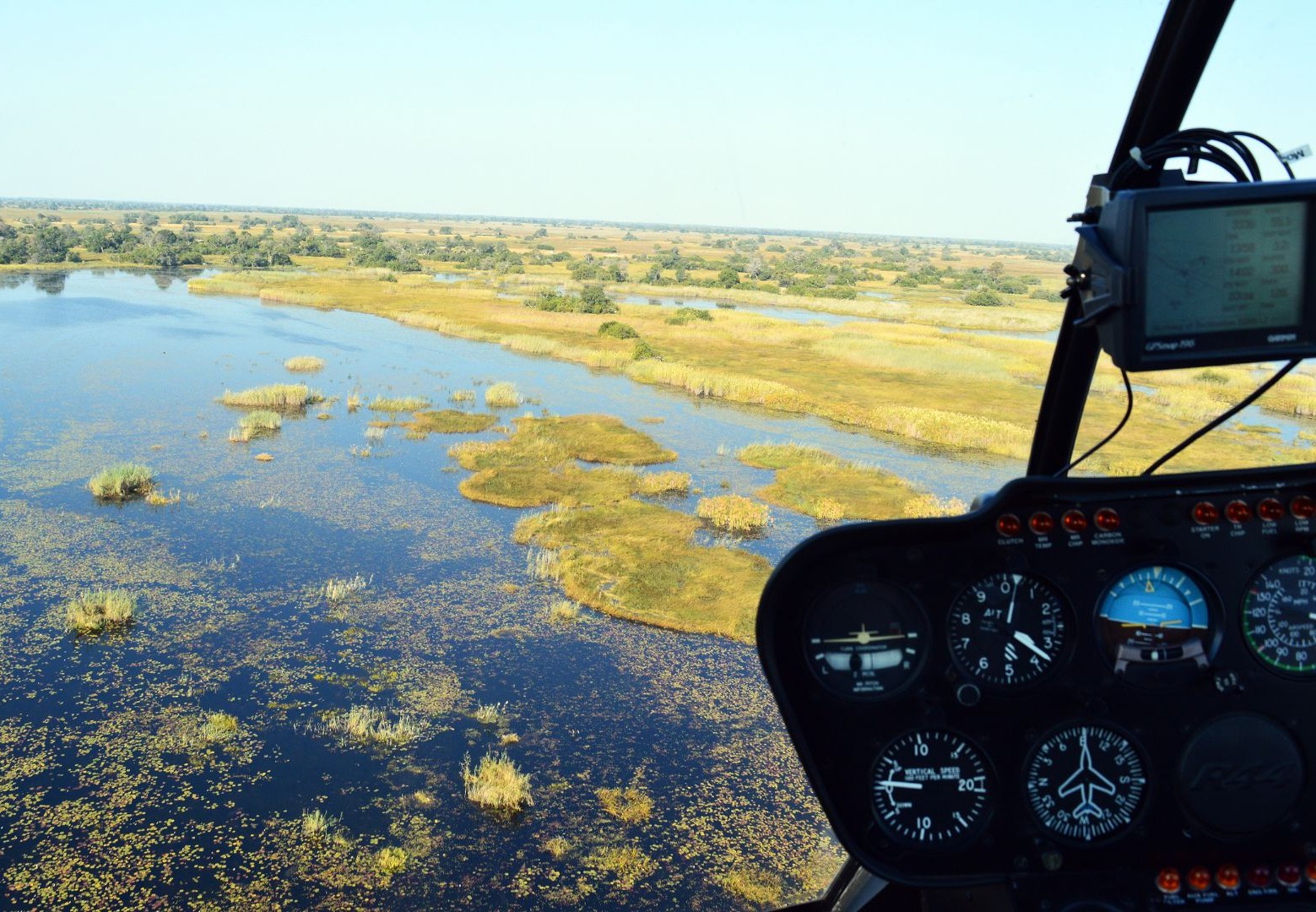 Helikopterflug über Chobe
