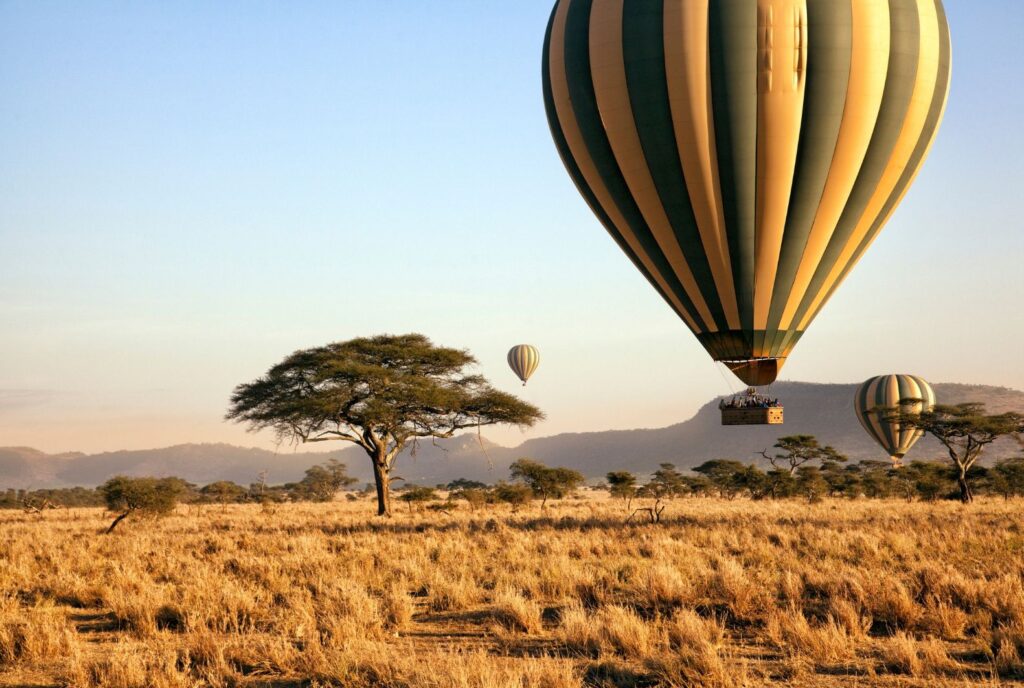 Ballonsafari in der Serengeti