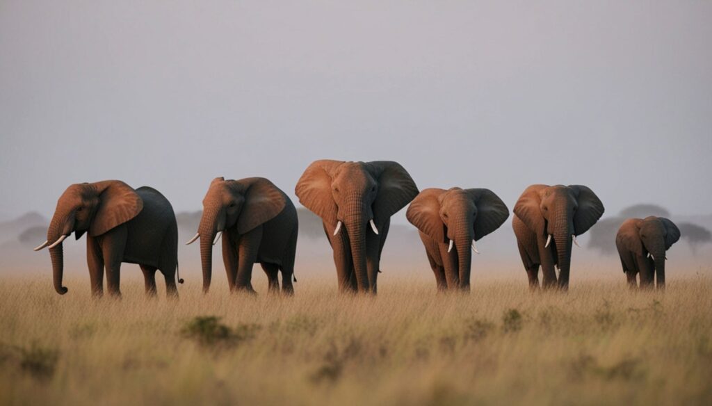 Elefantenherde Serengeti
