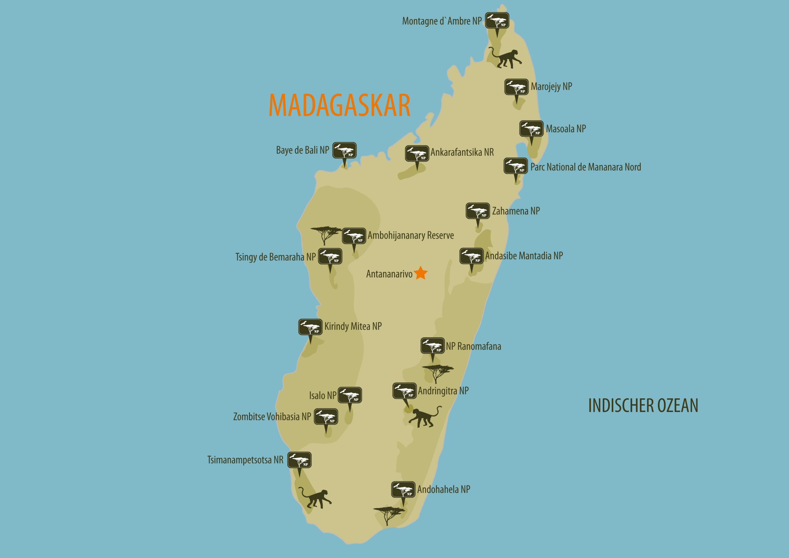 Madagaskar map